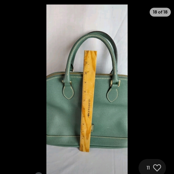 dooney and bourke domed satchel Teal Women's Hand Bag Zip Up Riverdale Fashion - Picture 15 of 16